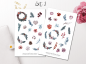 Preview: Winter Plants Sticker Set